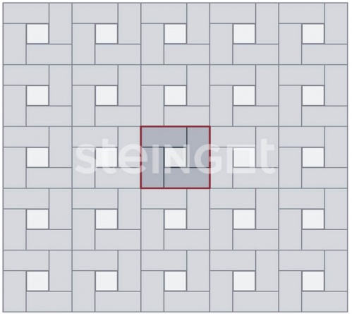 Квадрат 100*100*60 Серый (полный прокрас), Steingot