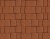 Плитка тротуарная ArtStein Старый город оранжевый нейтив ТП Б.2.Фсм.6  260x160, 160x100, 160x160